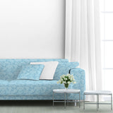 Himmelblauer Jacquard-Leinwand-Stoff - Ribes y Casals