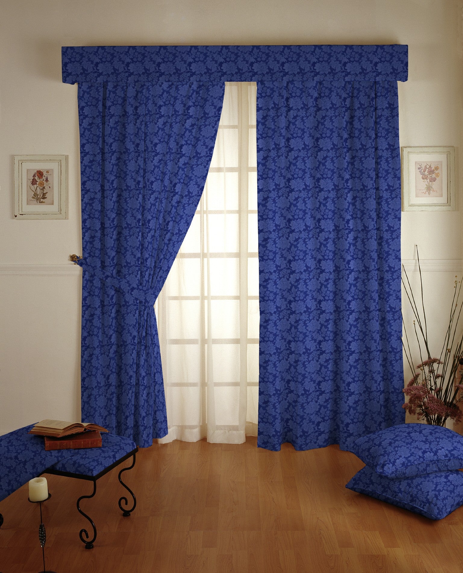 Blau Jacquard-Leinwand Blau - Ribes y Casals