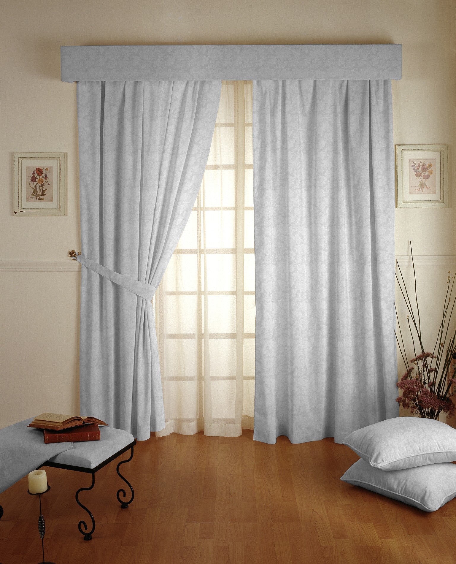 Canvas-Jacquard-Gewebe weiß - Ribes y Casals
