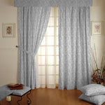Perlgrauer Jacquard-Leinwand-Stoff - Ribes y Casals