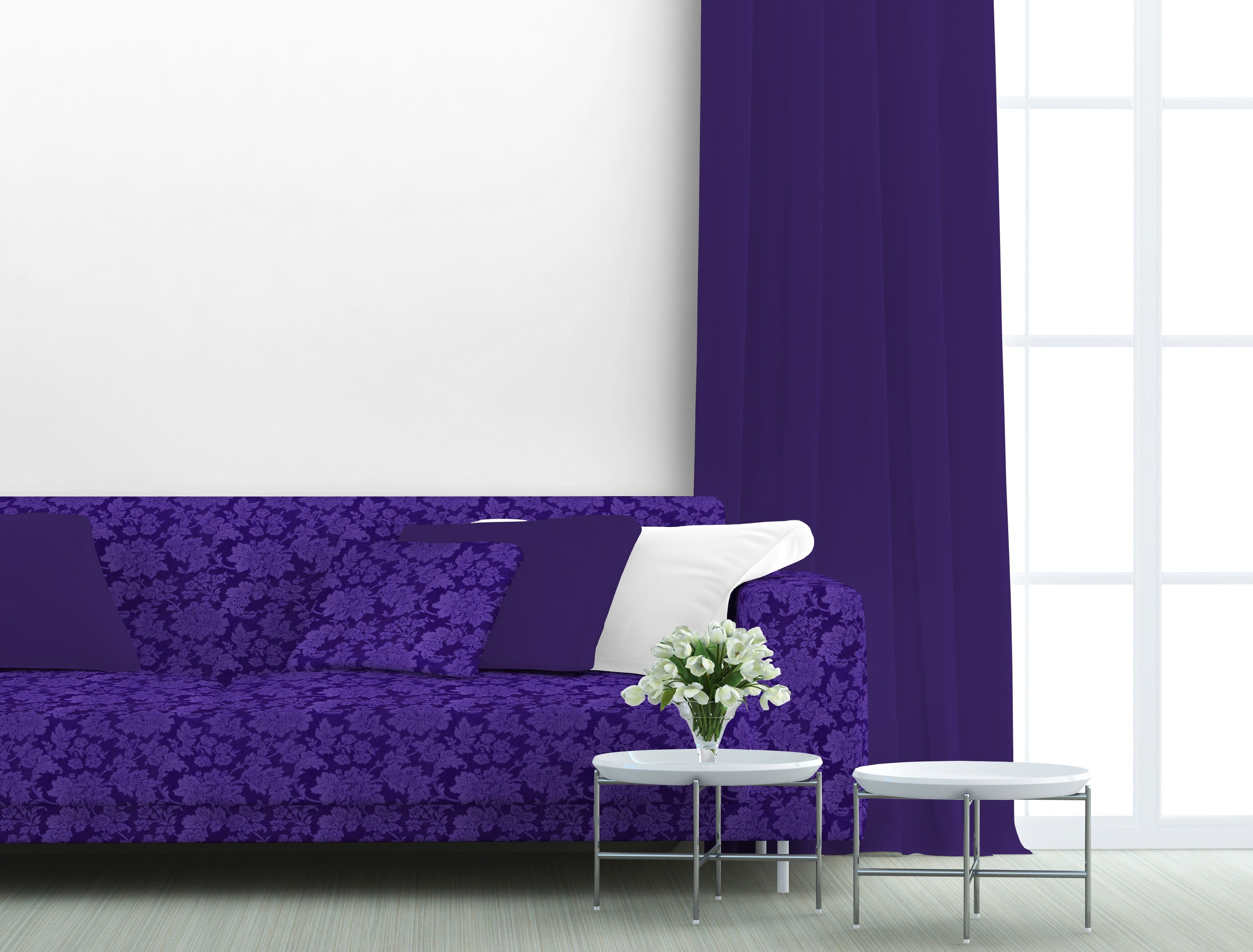 Canvas-Jacquard-Gewebe Lila - Ribes y Casals