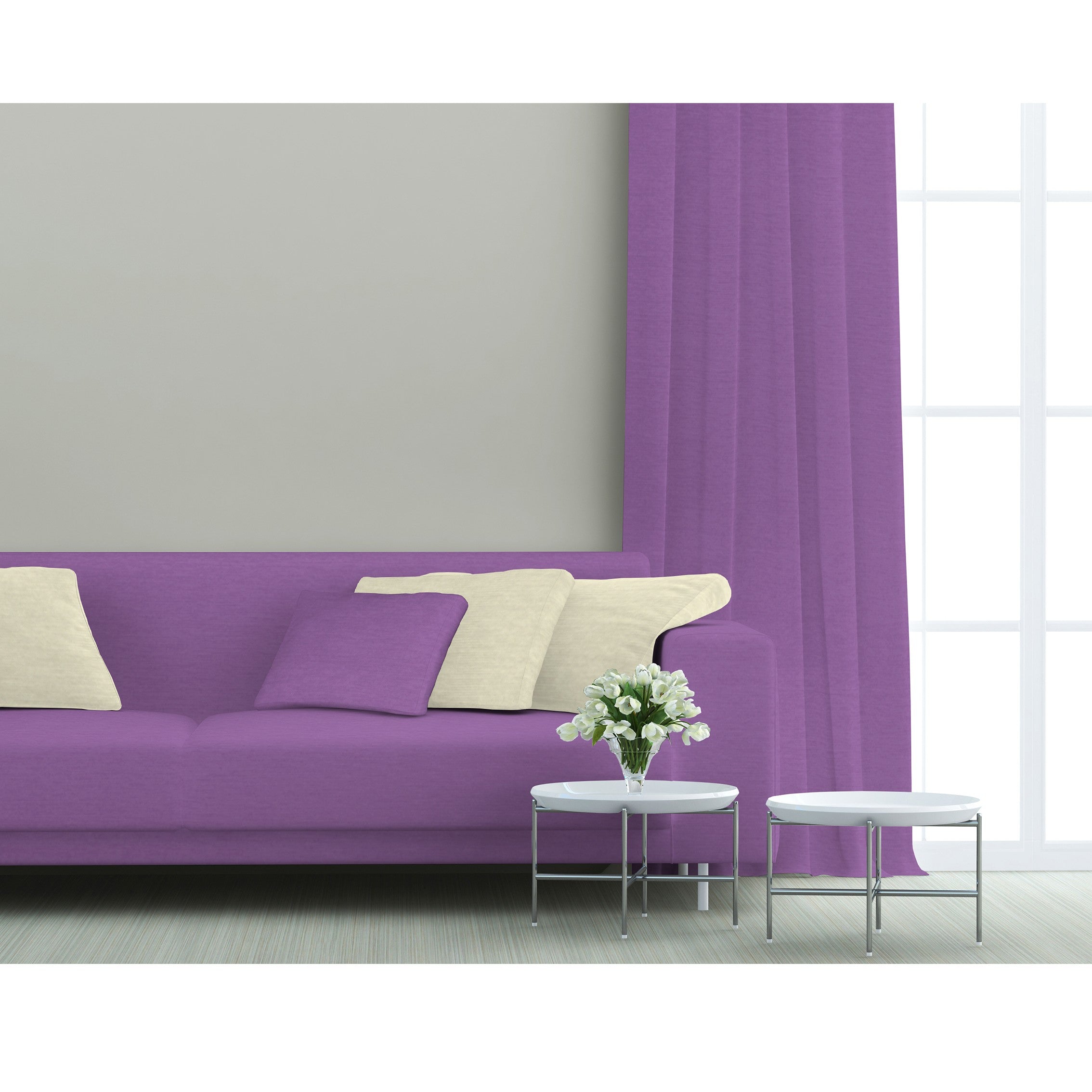 Fliederfarbener Canvas-Stoff - Ribes y Casals