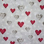 Canvas Weihnachten Canvas Herzen Grau - Ribes y Casals
