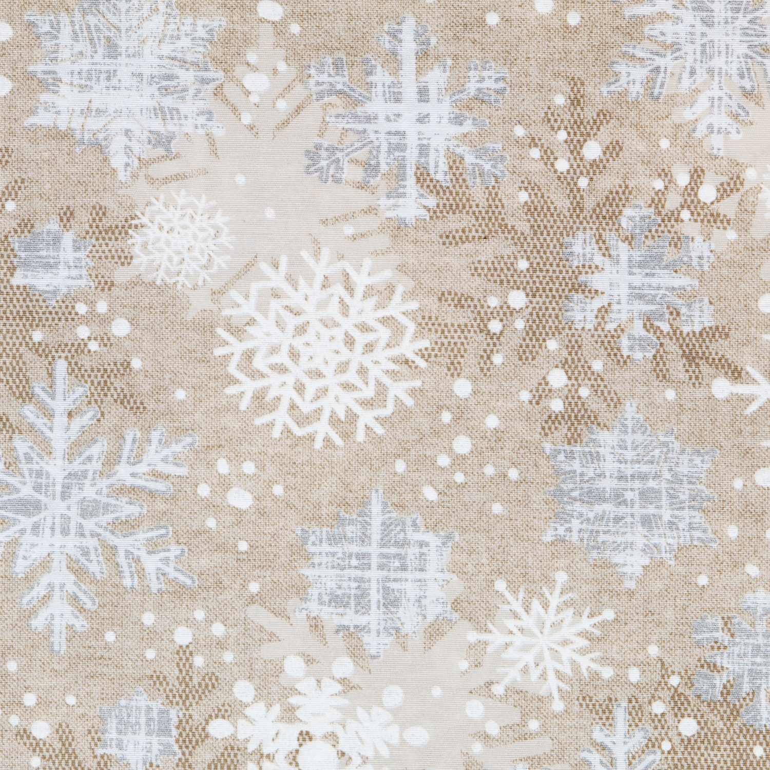 Silber lackiert Weihnachten Canvas-Stoff - Ribes y Casals