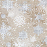 Silber lackiert Weihnachten Canvas-Stoff - Ribes y Casals