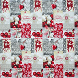 Canvas Christmas Fabric Patch Frohe Weihnachten - Ribes y Casals