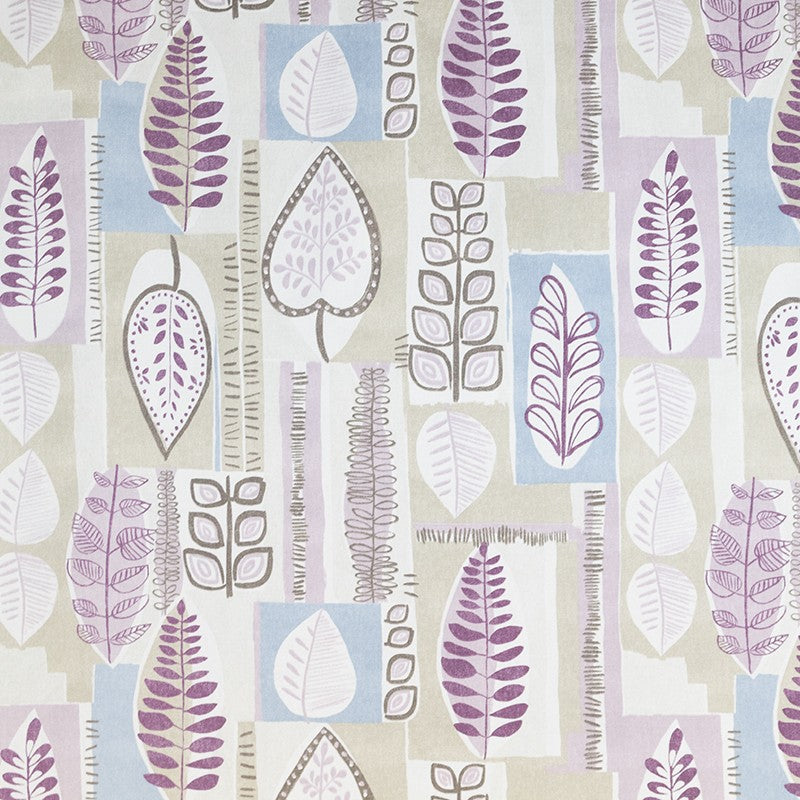 Loneta Panama Botanic Lavendel Canvas-Stoff - Ribes y Casals