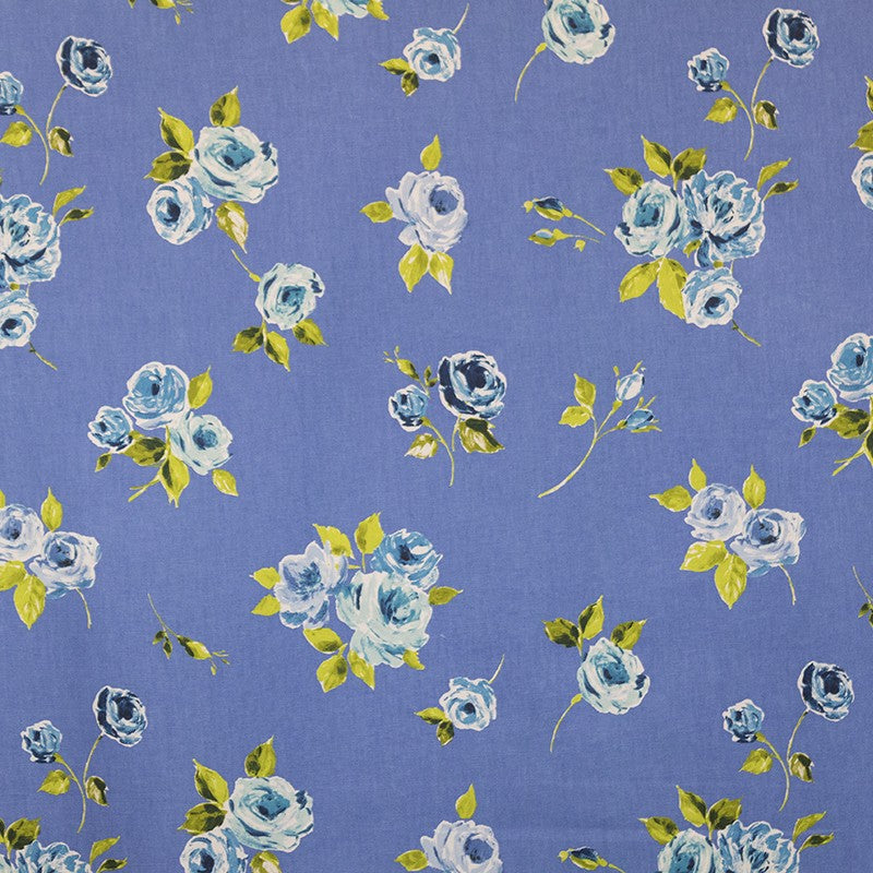 Loneta Panama Cretona Vintage Blau Canvas-Stoff - Ribes y Casals