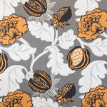 Loneta Panama Canvas-Stoff Orange Blume - Ribes y Casals