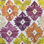 Geometrischer Panama-Leinwand-Stoff Bourdeaux - Ribes y Casals