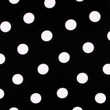Polka Dots Stoff Weiß 55mm Schwarz - Ribes y Casals