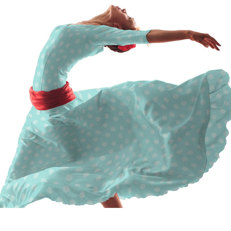 Wasser-Jacquard-Polka-Dots-Stoff - Ribes y Casals