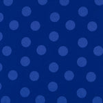 Blauer Jacquard-Stoff mit Polka Dots - Ribes y Casals