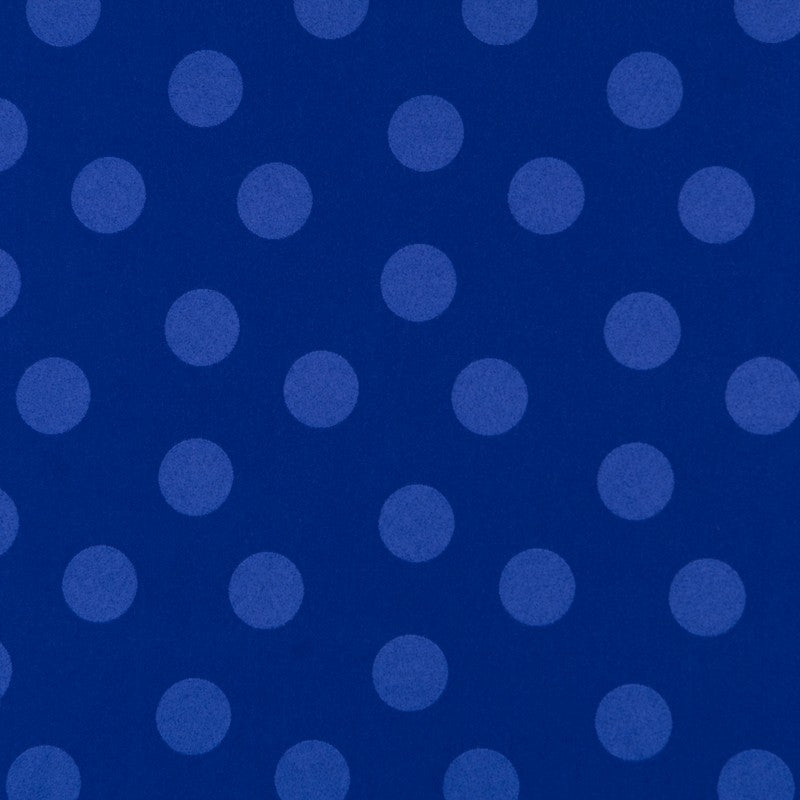 Blauer Jacquard-Stoff mit Polka Dots - Ribes y Casals