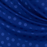 Blauer Jacquard-Stoff mit Polka Dots - Ribes y Casals