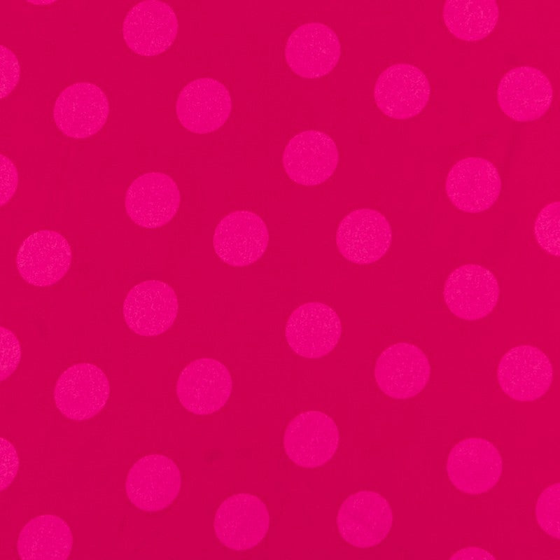 Fuchsia Jacquard Polka Dots Stoff - Ribes y Casals