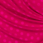 Fuchsia Jacquard Polka Dots Stoff - Ribes y Casals