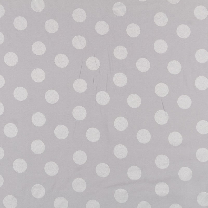Grauer Polka Dots Jacquard-Stoff - Ribes y Casals