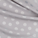 Grauer Polka Dots Jacquard-Stoff - Ribes y Casals