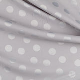 Grauer Polka Dots Jacquard-Stoff - Ribes y Casals