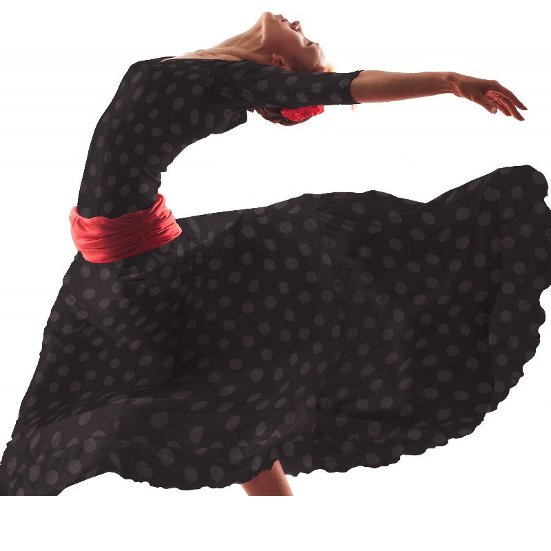 Polka Dots Jacquard-Stoff Schwarz - Ribes y Casals