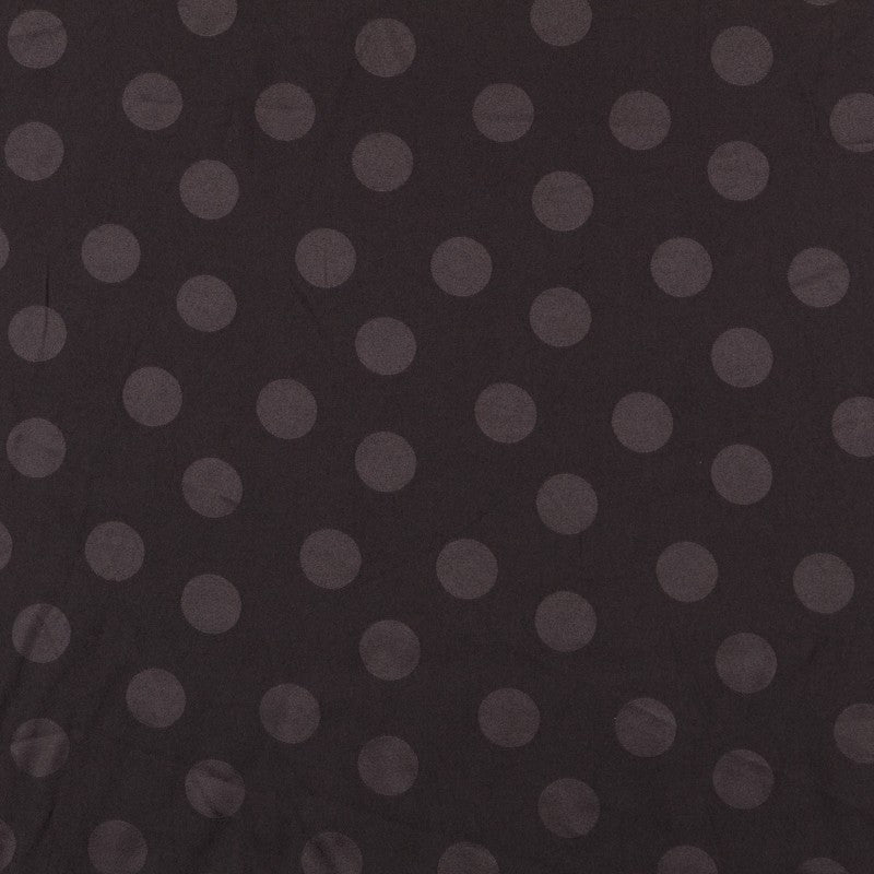 Polka Dots Jacquard-Stoff Schwarz - Ribes y Casals