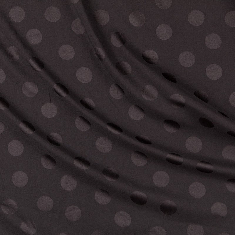 Polka Dots Jacquard-Stoff Schwarz - Ribes y Casals