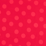 Roter Jacquard-Stoff mit Polka Dots - Ribes y Casals