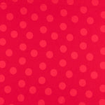 Roter Jacquard-Stoff mit Polka Dots - Ribes y Casals