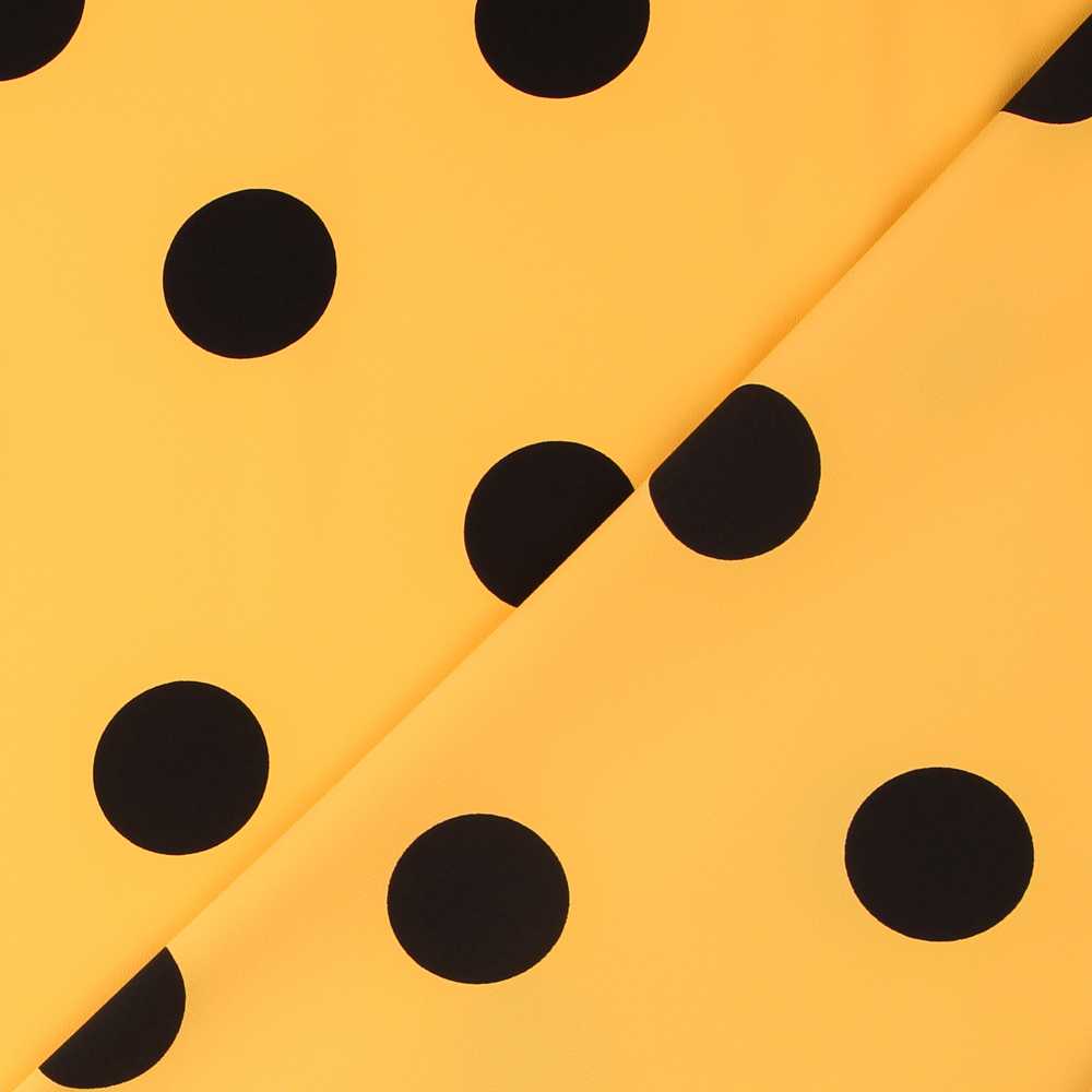Polka Dots Stoff Schwarz 55mm Albero - Ribes y Casals