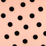Polka-Dot-Stoff Schwarz 55mm Beige - Ribes y Casals