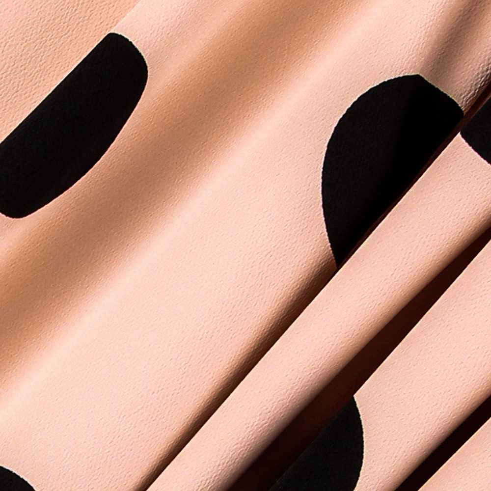 Polka-Dot-Stoff Schwarz 55mm Beige - Ribes y Casals