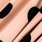 Polka-Dot-Stoff Schwarz 55mm Beige - Ribes y Casals