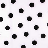 Polka Dot Stoff Schwarz 55mm Weiß - Ribes y Casals