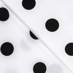 Polka Dot Stoff Schwarz 55mm Weiß - Ribes y Casals