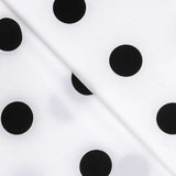 Polka Dot Stoff Schwarz 55mm Weiß - Ribes y Casals