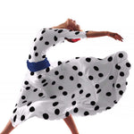 Polka Dot Stoff Schwarz 55mm Weiß - Ribes y Casals