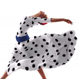 Polka Dot Stoff Schwarz 55mm Weiß - Ribes y Casals