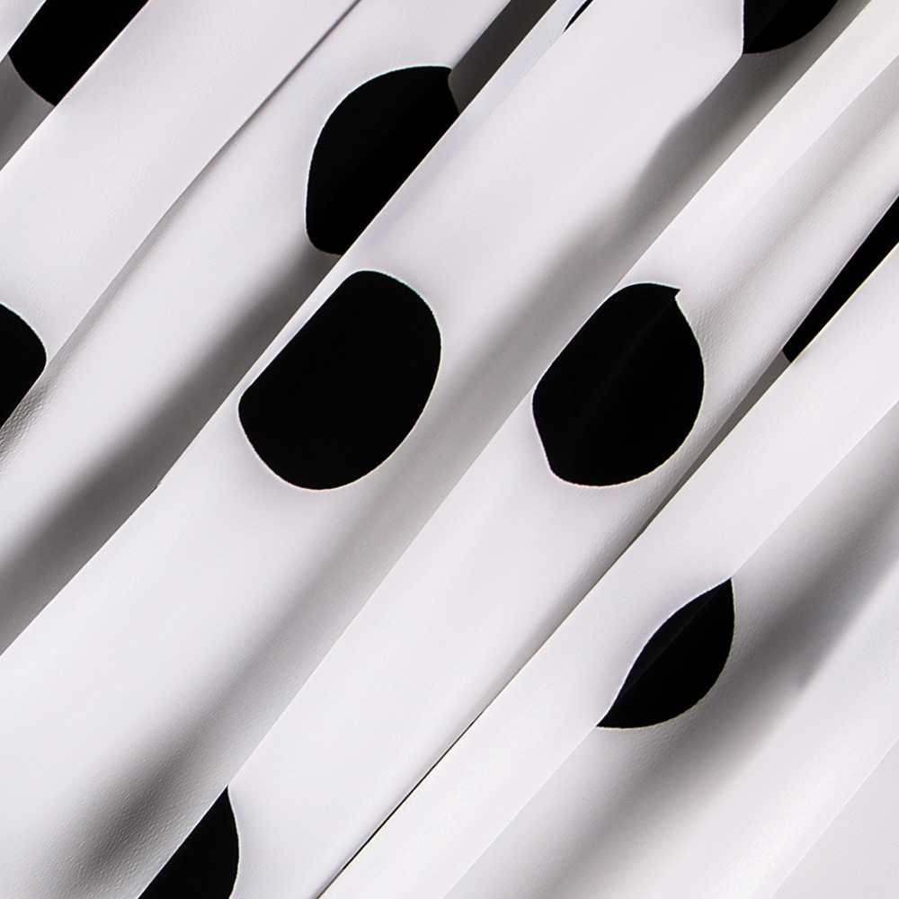 Polka Dot Stoff Schwarz 55mm Weiß - Ribes y Casals