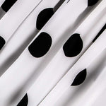 Polka Dot Stoff Schwarz 55mm Weiß - Ribes y Casals