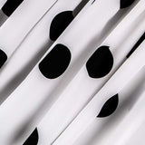 Polka Dot Stoff Schwarz 55mm Weiß - Ribes y Casals