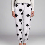 Polka Dot Stoff Schwarz 55mm Weiß - Ribes y Casals