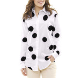 Polka Dot Stoff Schwarz 55mm Weiß - Ribes y Casals