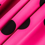 Polka Dot Stoff Schwarz 55mm Fuchsia - Ribes y Casals