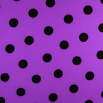 Schwarzer Polka Dots Stoff 55mm Lila - Ribes y Casals