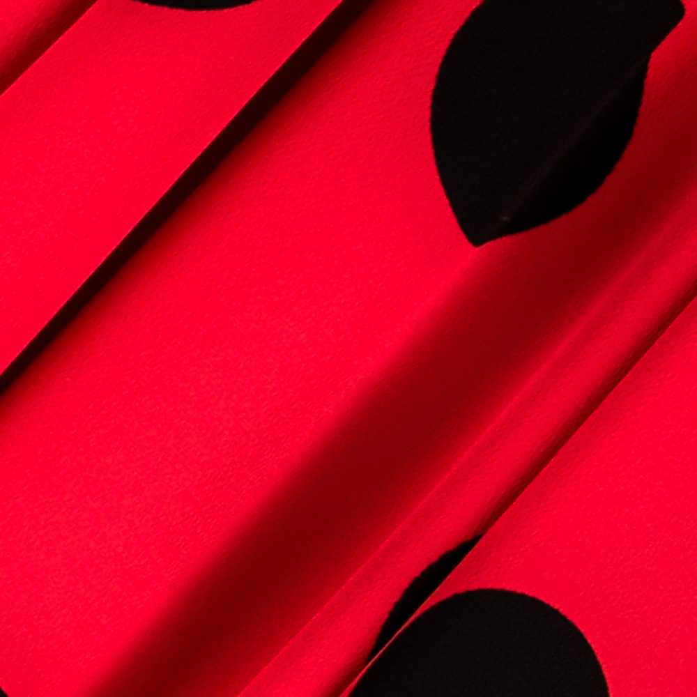 Polka-Dot-Stoff Schwarz 55mm Rot - Ribes y Casals