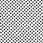 Flamenco Polka Dots Popeline Schwarz 7mm - Ribes y Casals