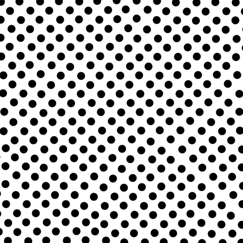 Flamenco Polka Dots Popeline Schwarz 7mm - Ribes y Casals