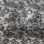 Glänzender Silber-Leopard-Lycra-Stoff - Ribes y Casals