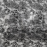 Glänzender Silber-Leopard-Lycra-Stoff - Ribes y Casals